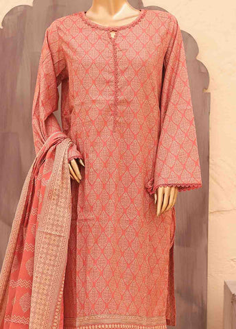 Bin Saeed Fabric - SM-PR-0358 B- 3 Piece Printed Stitched Suit