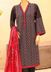 SM-PR-035- 3 Piece Printed Stitched Suit