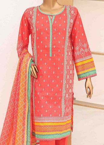 Bin Saeed Fabric - SM-PR-040- 3 Piece Printed Suit