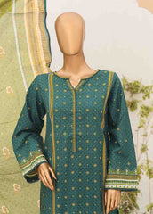 SM-PR-046 B- 3 Piece Printed Cotton Suit