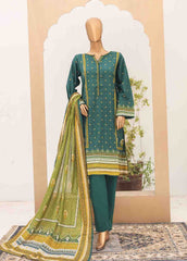 SM-PR-046 B- 3 Piece Printed Cotton Suit