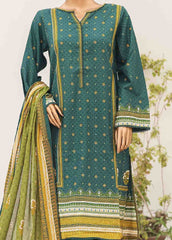 SM-PR-046 B- 3 Piece Printed Cotton Suit