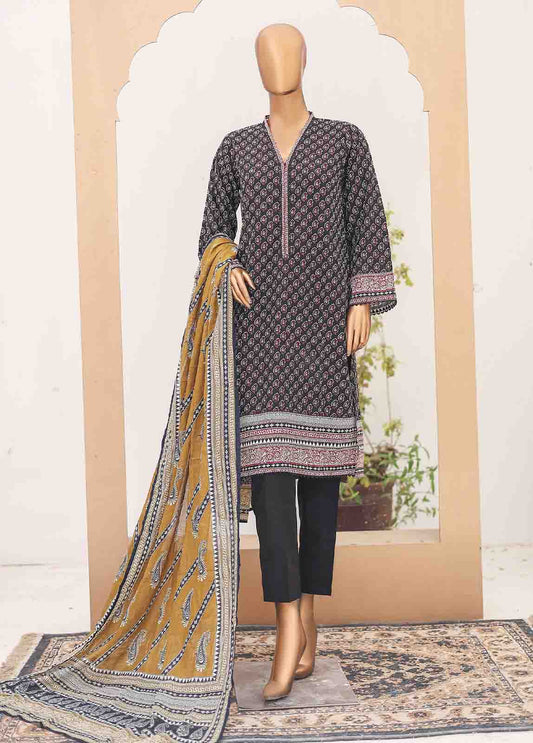 SM-PR-050- 3 Piece Printed Cotton Suit