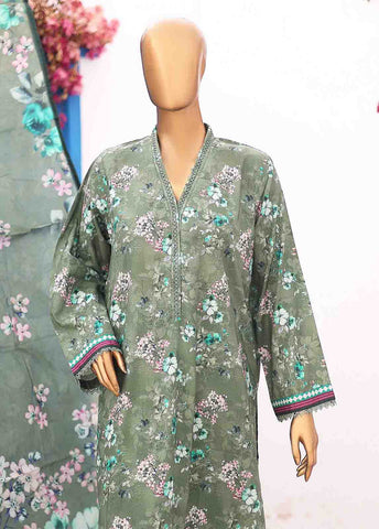 Bin Saeed Fabric - SM-PR-0561 B- 3 Piece Printed Stitched Suit