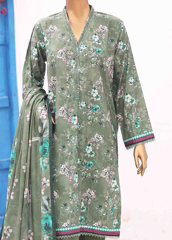 Bin Saeed Fabric - SM-PR-0561 B- 3 Piece Printed Stitched Suit