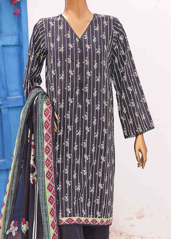 Bin Saeed Fabric - SM-PR-0562 A- 3 Piece Printed Stitched Suit