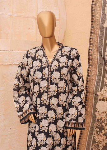 Bin Saeed Fabric - SM-PR-0568 B- 3 Piece Printed Stitched Suit