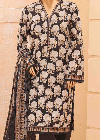 Bin Saeed Fabric - SM-PR-0568 B- 3 Piece Printed Stitched Suit