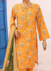 SM-0571 A-PR- 3 Piece Printed Stitched Suit