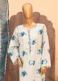SM-PR-0575 B- 3 Piece Printed Stitched Suit