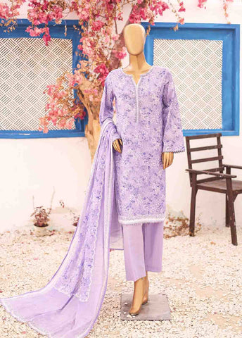 Bin Saeed Fabric - SM-PR-0581 A- 3 Piece Printed Stitched Suit