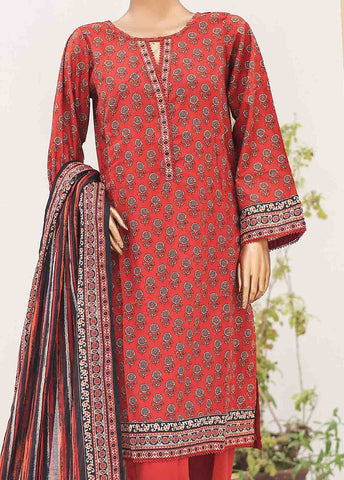 Bin Saeed Fabric - SM-PR-0601-3 Piece Printed Cotton Suit