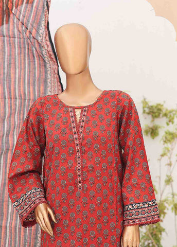 Bin Saeed Fabric - SM-PR-0601-3 Piece Printed Cotton Suit