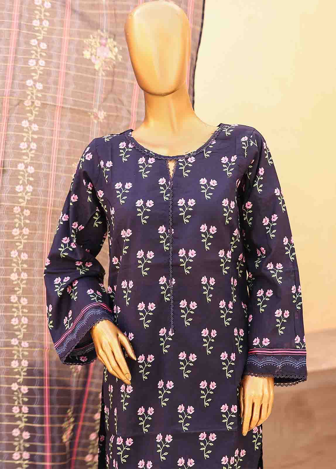 Bin Saeed Fabric - SM-PR-0622 A- 3 Piece Printed Stitched Suit