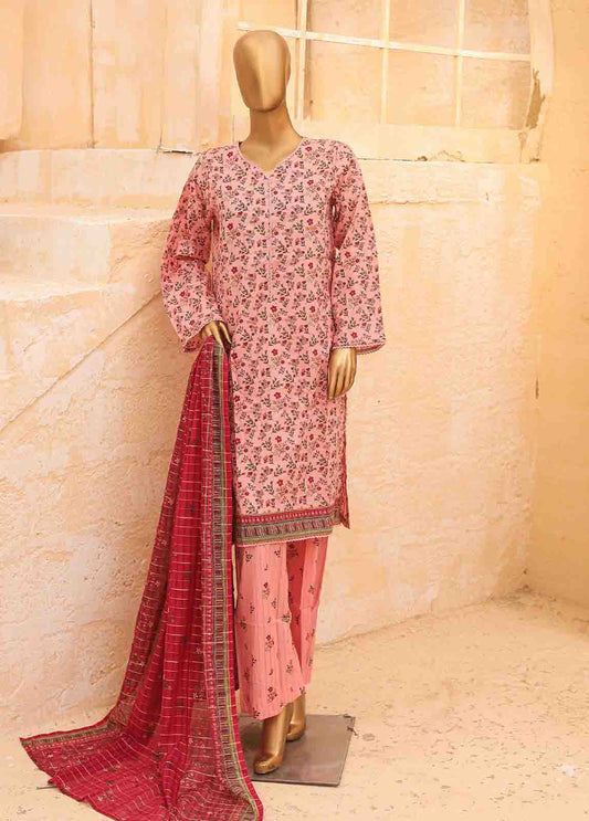 SM-PR-0624 B- 3 Piece Printed Stitched Suit