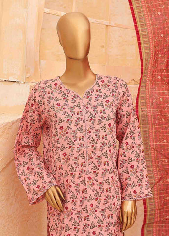 Bin Saeed Fabric - SM-PR-0624 B- 3 Piece Printed Stitched Suit