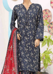 SM-PR-0627 A- 3 Piece Printed Stitched Suit