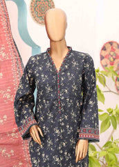 SM-PR-0627 B- 3 Piece Printed Stitched Suit