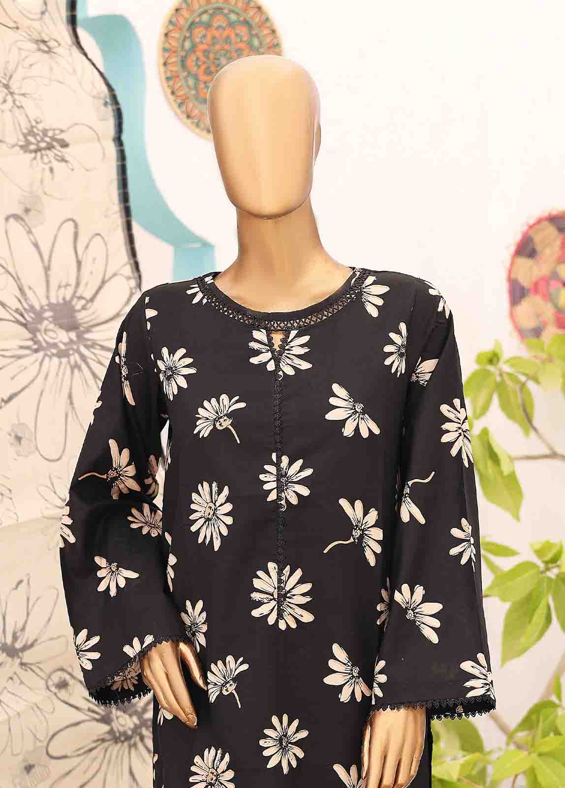 Bin Saeed Fabric - SM-PR-0629 A- 3 Piece Printed Stitched Suit