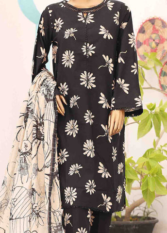 Bin Saeed Fabric - SM-PR-0629 A- 3 Piece Printed Stitched Suit
