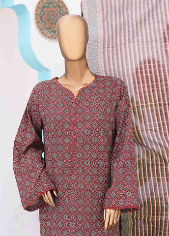 Bin Saeed Fabric - SM-PR-0630 A- 3 Piece Printed Stitched Suit