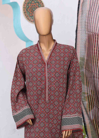 Bin Saeed Fabric - SM-PR-0630 B- 3 Piece Printed Stitched Suit