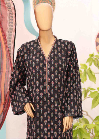 Bin Saeed Fabric - SM-PR-0636 B- 3 Piece Printed Stitched Suit