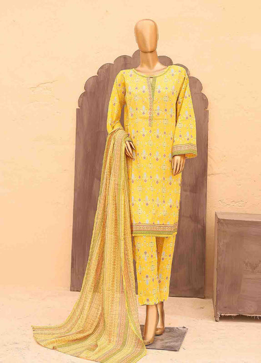 SM-PR-0637 A- 3 Piece Printed Stitched Suit