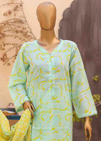 Bin Saeed Fabric - SM-PR-0639 A- 3 Piece Printed Stitched Suit