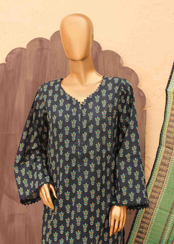 Bin Saeed Fabric - SM-PR-0641 A- 3 Piece Printed Stitched Suit