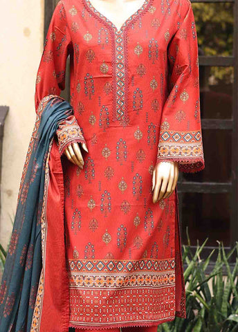 Bin Saeed Fabric - SM-PR-099 - 3 Piece Printed Stitched Suit
