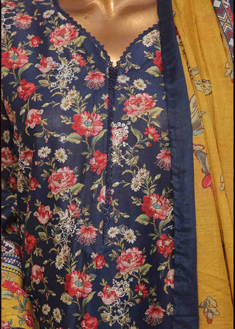 Bin Saeed Fabric - SM-RE-006-3 Piece Chikankari Stitched Suit