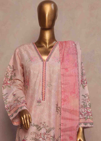 Bin Saeed Fabric - SM-RE-009-3 Piece Chikankari Stitched Suit