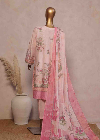 Bin Saeed Fabric - SM-RE-009-3 Piece Chikankari Stitched Suit