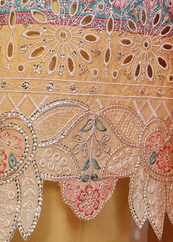 Bin Saeed Fabric - SM-RE-015-3 Piece Chikankari Stitched Suit