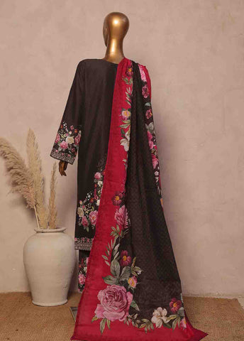 Bin Saeed Fabric - SM-RE-028-3 Piece Chikankari Stitched Suit