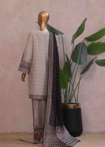 Bin Saeed Fabric - SM-RE-033-3 Piece Chikankari Stitched Suit