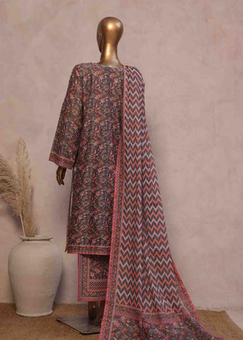 Bin Saeed Fabric - SM-RE-037-3 Piece Chikankari Stitched Suit