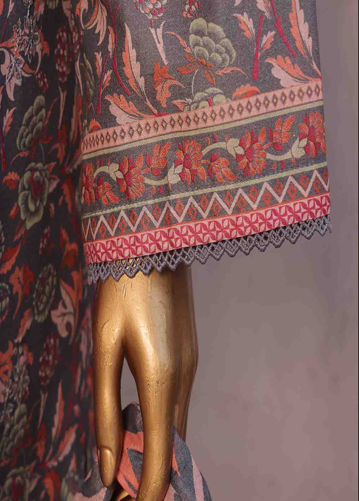Bin Saeed Fabric - SM-RE-037-3 Piece Chikankari Stitched Suit