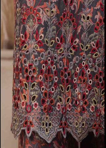 SM-RE-037-3 Piece Chikankari Stitched Suit