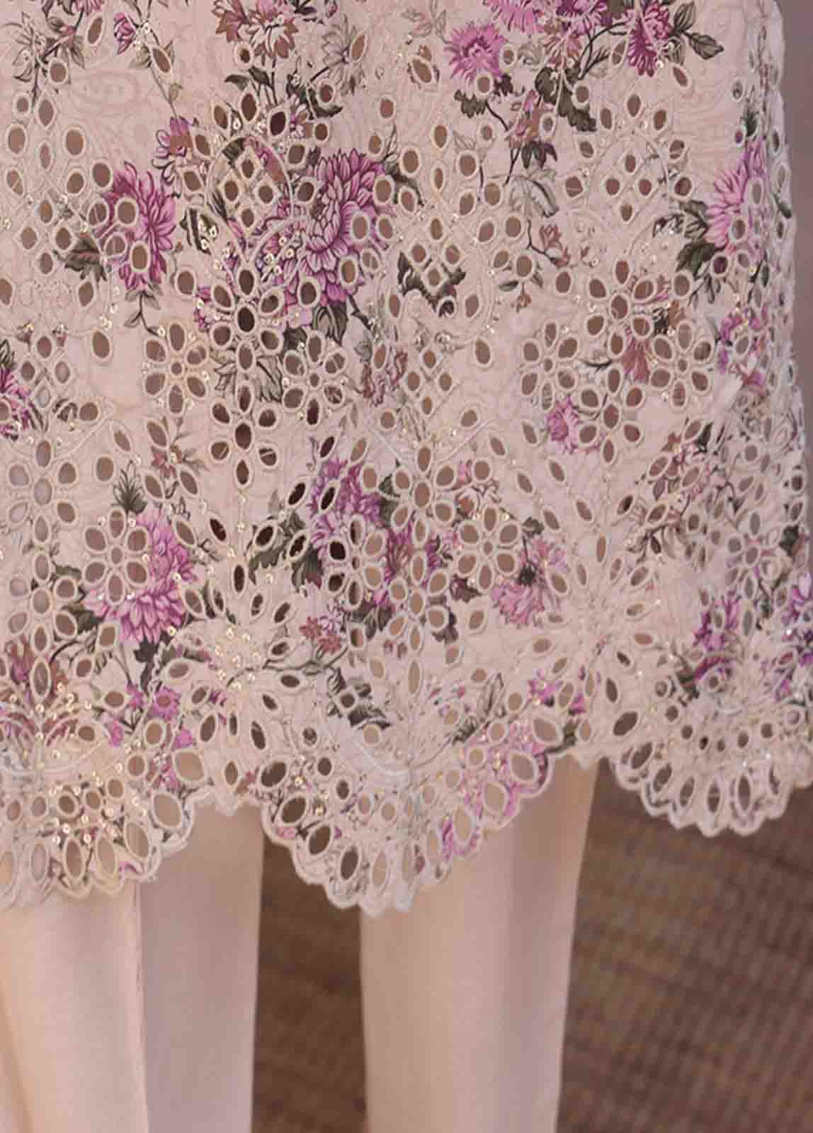 Bin Saeed Fabric - SM-RE-049-3 Piece Chikankari Stitched Suit