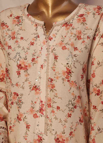 Bin Saeed Fabric - SM-RE-051-3 Piece Chikankari Stitched Suit