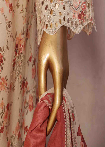 Bin Saeed Fabric - SM-RE-051-3 Piece Chikankari Stitched Suit