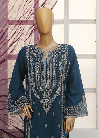 Bin Saeed Fabric - SMB-009-3 Piece Linen Embroidered collection