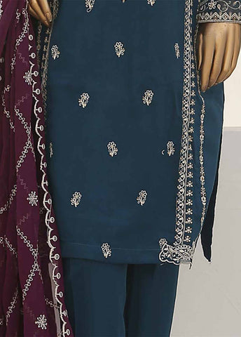 Bin Saeed Fabric - SMB-009-3 Piece Linen Embroidered collection