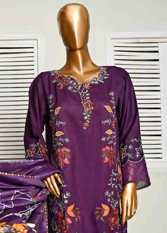 Bin Saeed Fabric - SMB-011- 3 Piece Embroidered Voil collection