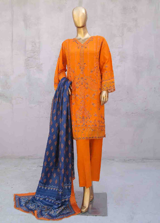 SMB-012-3 Piece Linen Embroidered collection