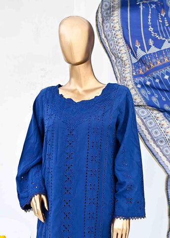 Bin Saeed Fabric - SMB-013-3 Piece Linen Embroidered collection