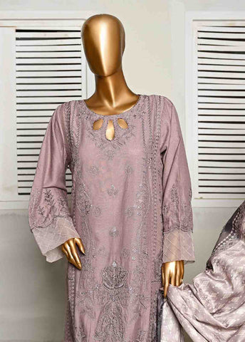 Bin Saeed Fabric - SMB-020- 3 Piece Embroidered Voil collection