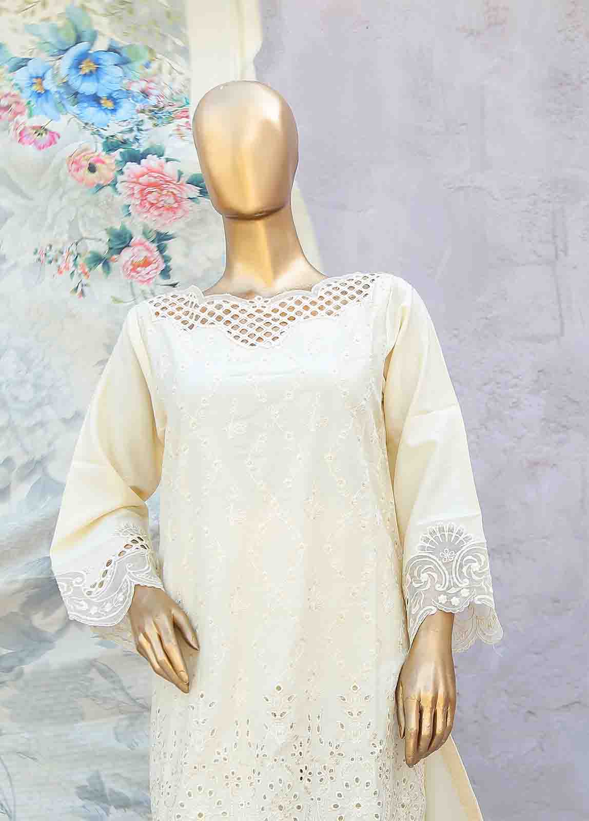 SMB-021-3 Piece Linen Embroidered collection